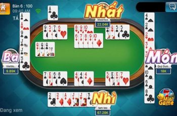 Chơi game bài phỏm và những dạng người chơi