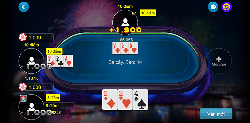 Giao dien web va dien thoai cua game bai baccarat - Hinh 1